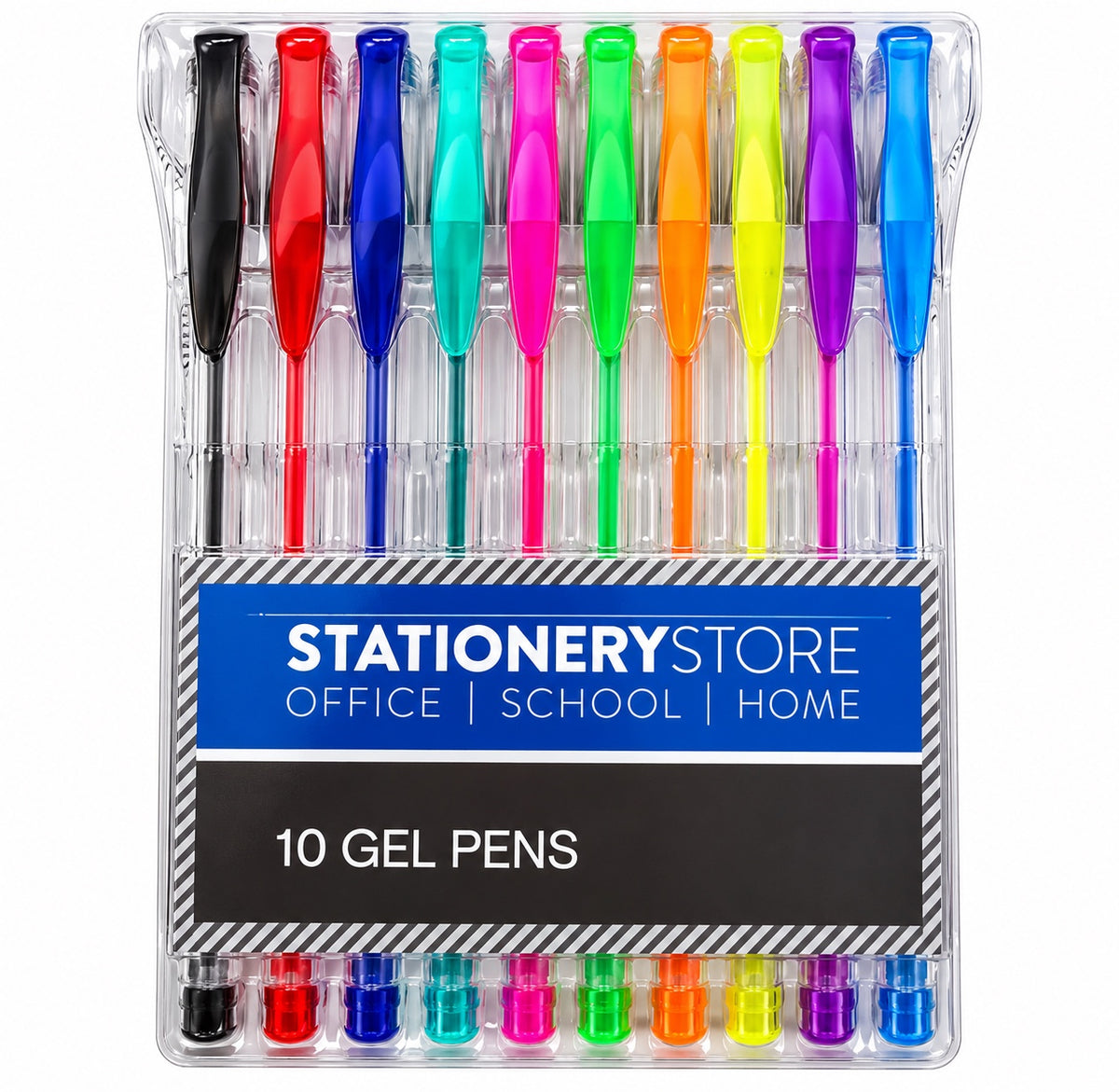 10 Colour Gel Pens Set – Office, School & Home