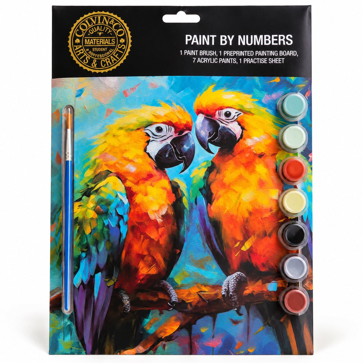 Paint by Numbers – Parrots