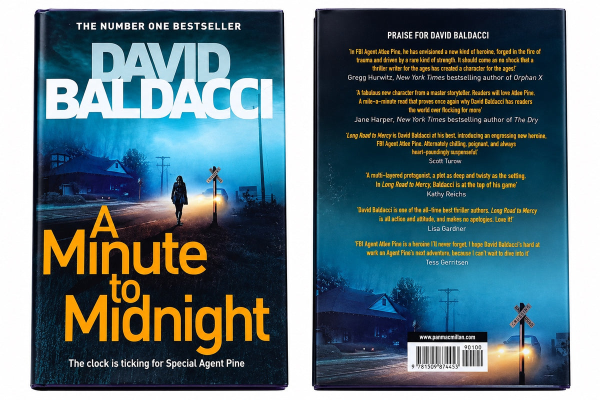 A Minute to Midnight – David Baldacci front and back cover