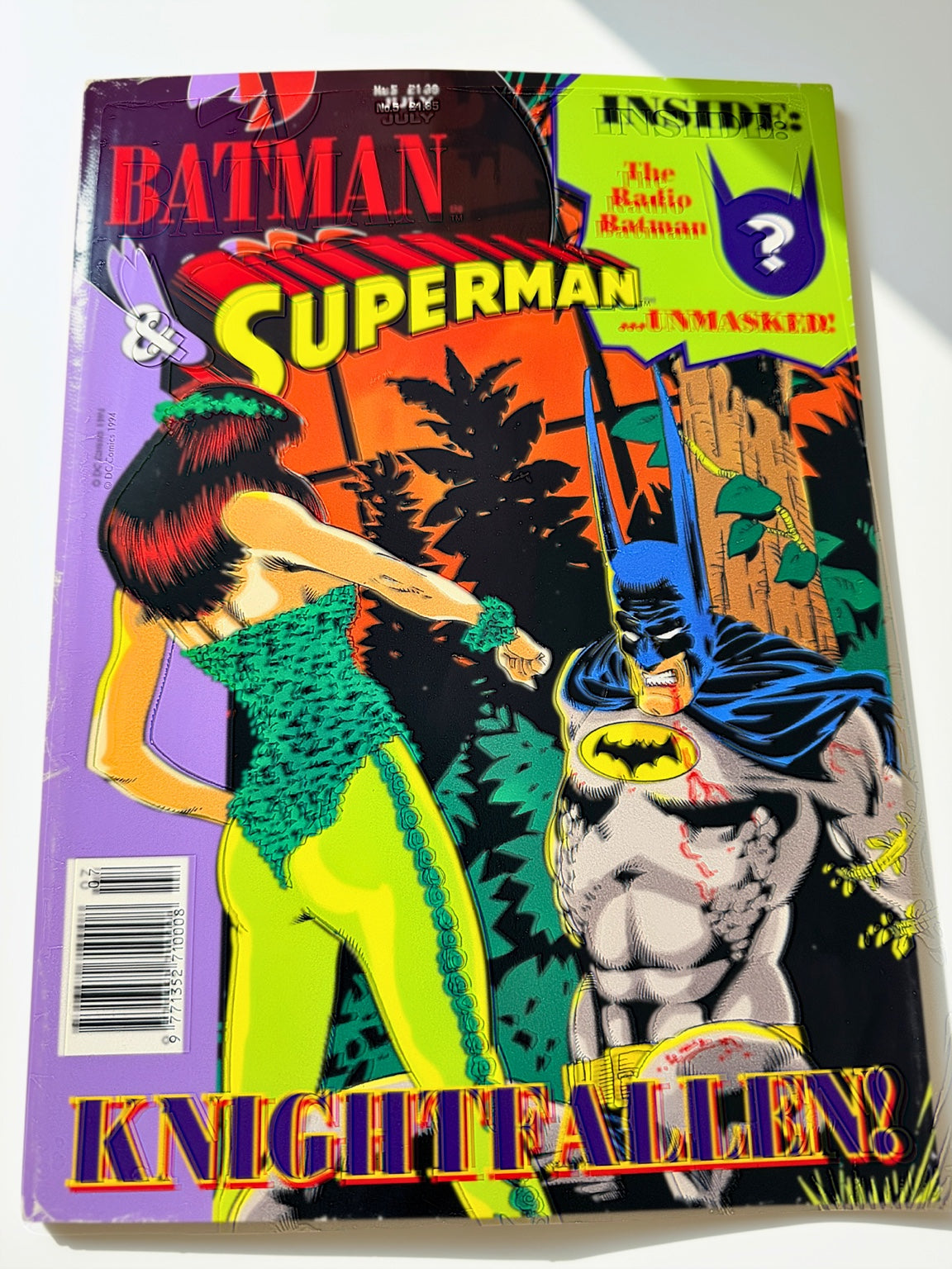 Batman No. 5 – July 1994 – Knightfall – UK DC Comics front cover